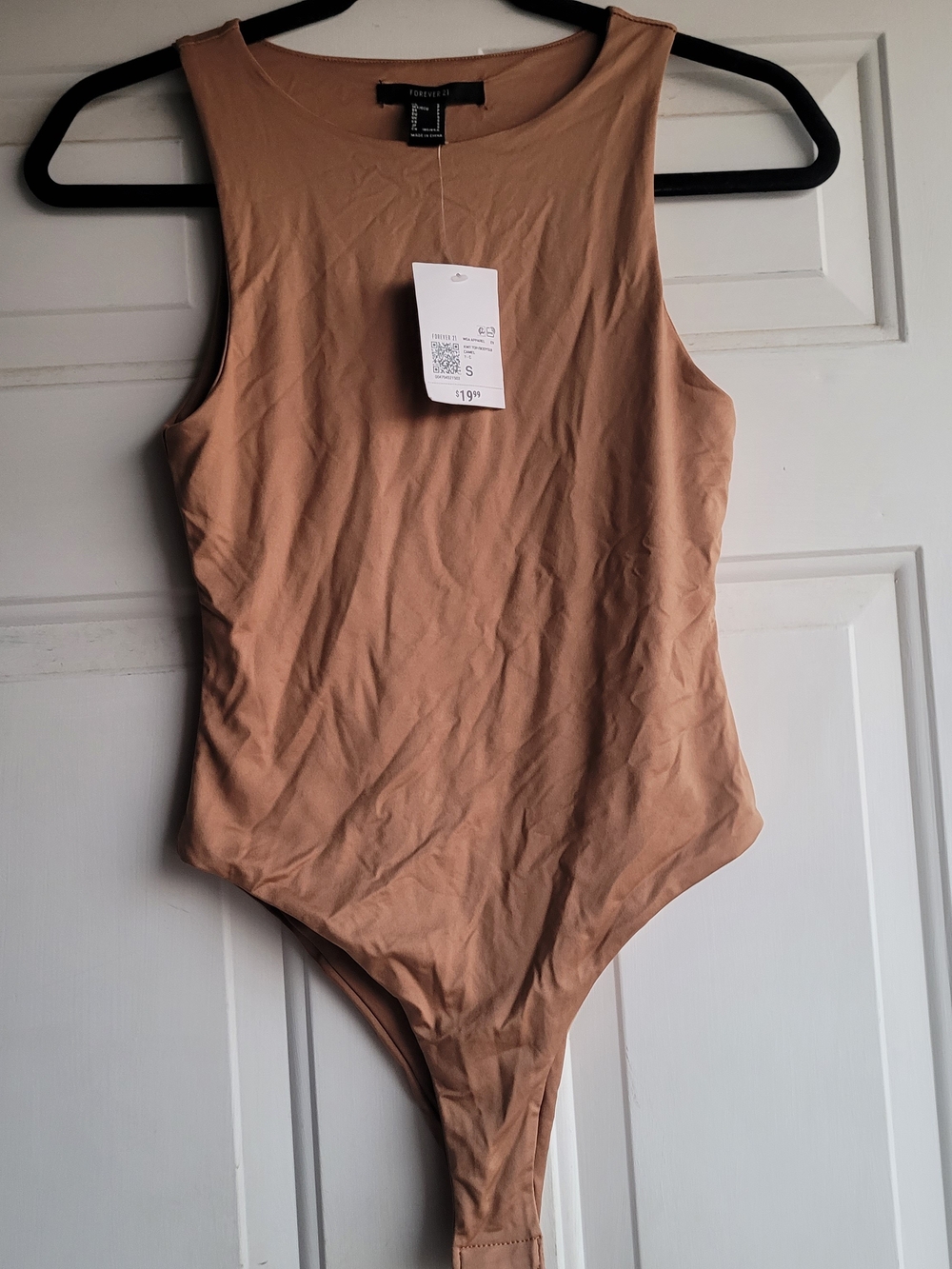 Forever 21 Sleeveless One-Piece Bodysuit in Brown Size SMALL